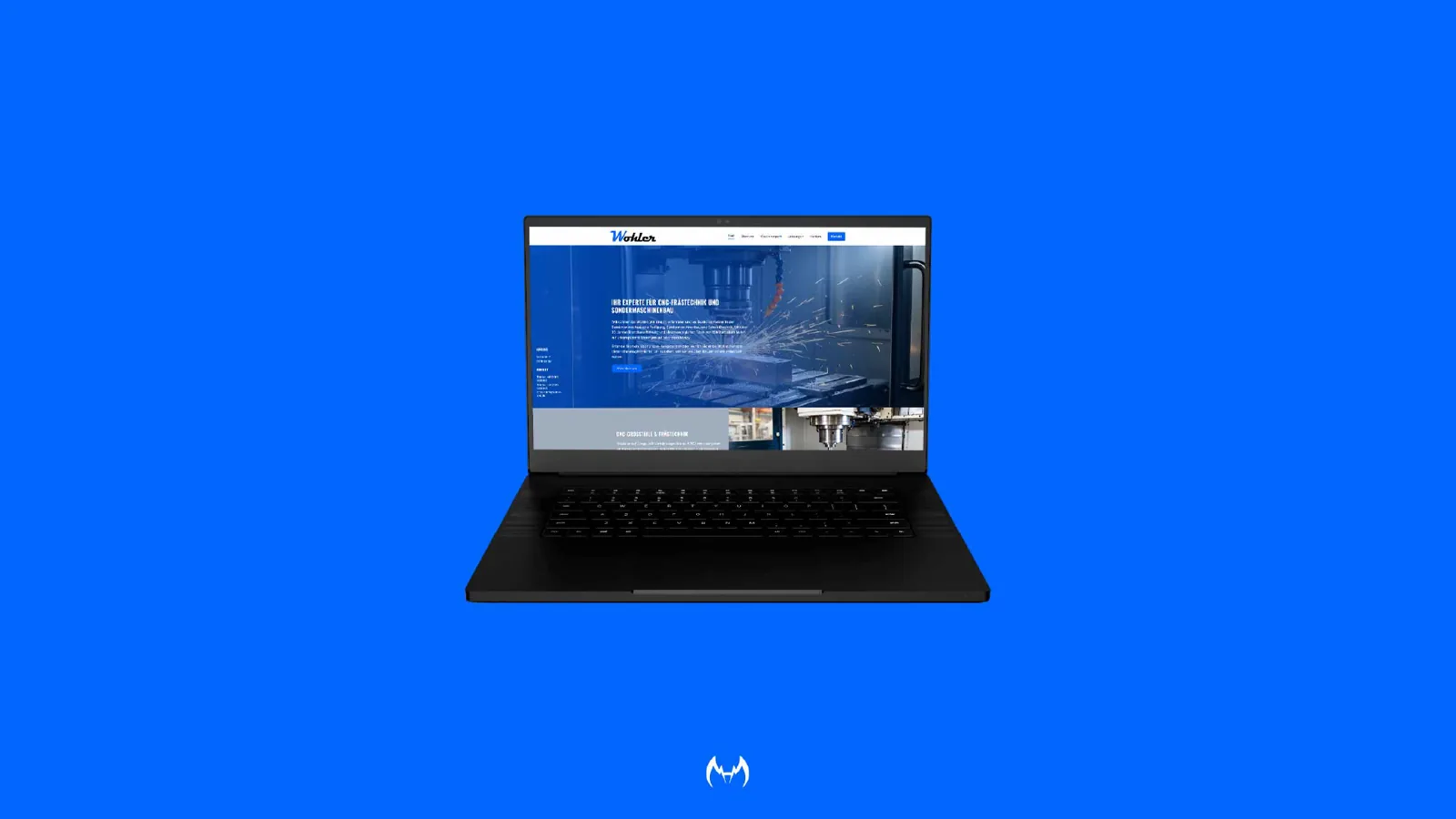 Corporate Website für Wohler-CNC Sondermaschinenbau
